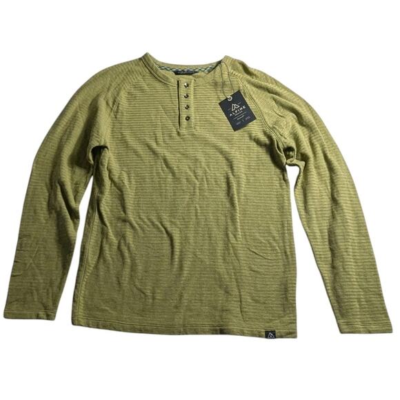 Alpine Design Men's Small Sweater Long Sleeve Birch Mountain Henley Aspen Leaf - Picture 1 of 3